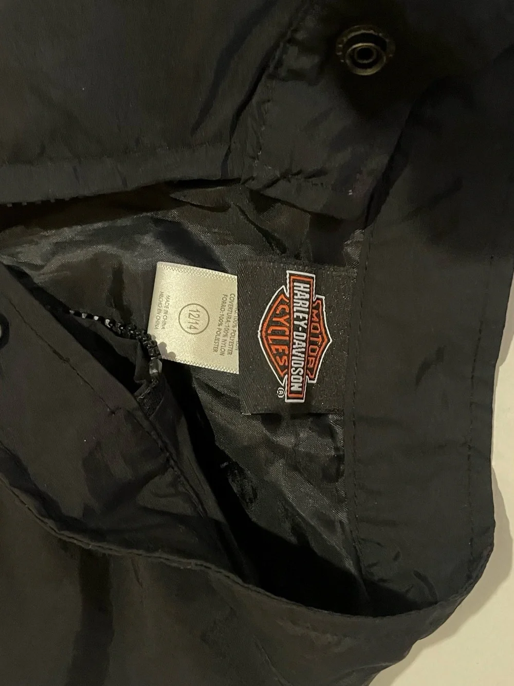 Vintage Harley-Davidson Big Boys Nylon Wind Breaker Jacket.